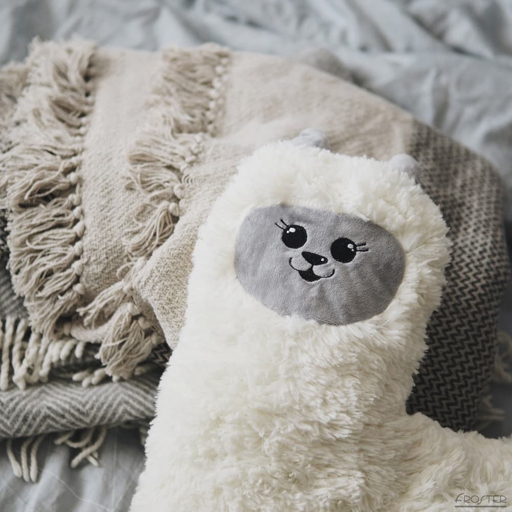 PrzytuLamka Grzejąca Lama termofor pluszowy alpaka