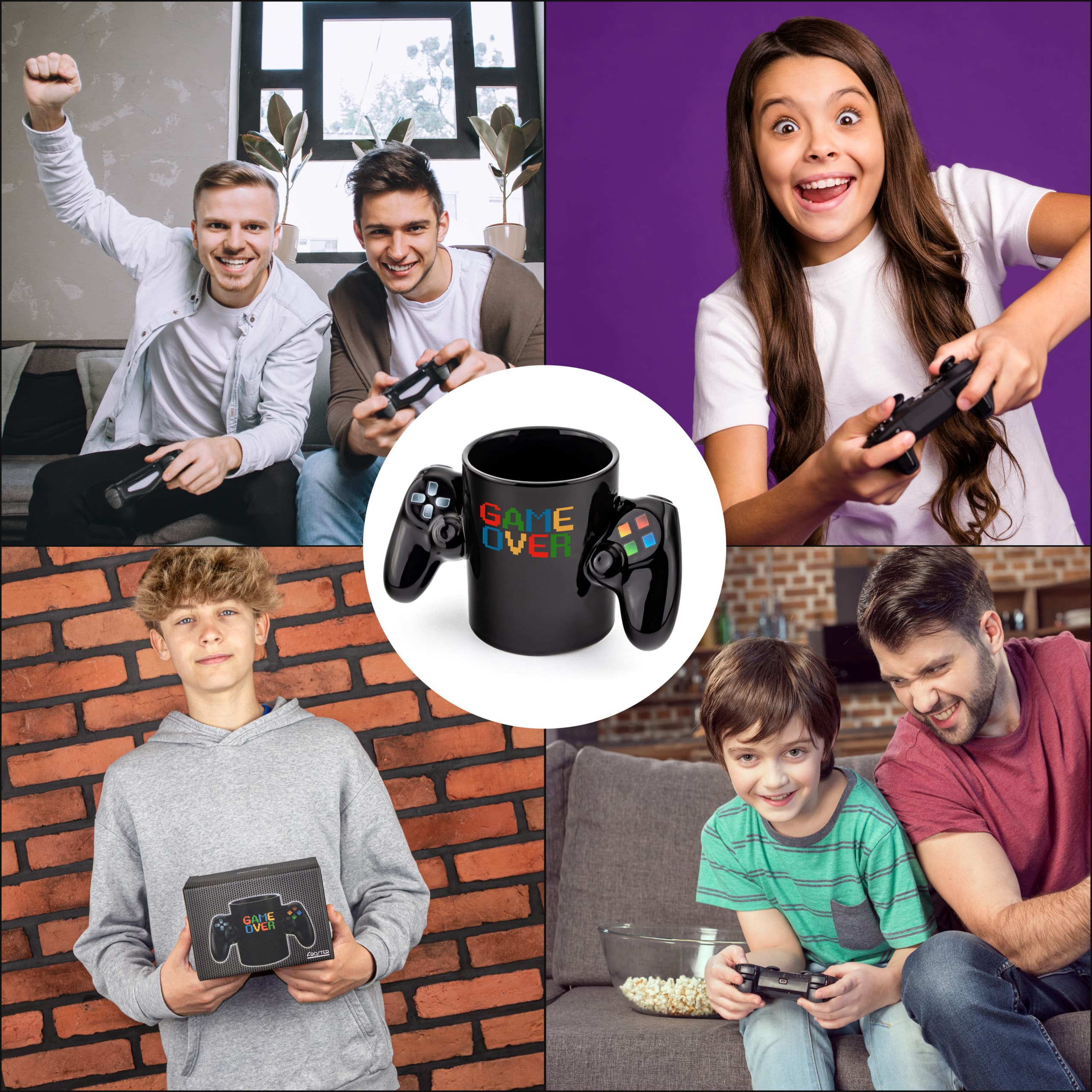 Kubek Pad dla Gracza - Game Over - dla komputerowca - taty - brat - męża 