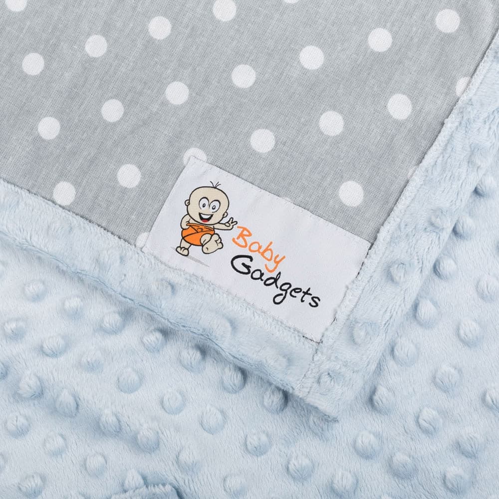 Kocyk z rękawami kapturem Szary dla dziecka dzieci