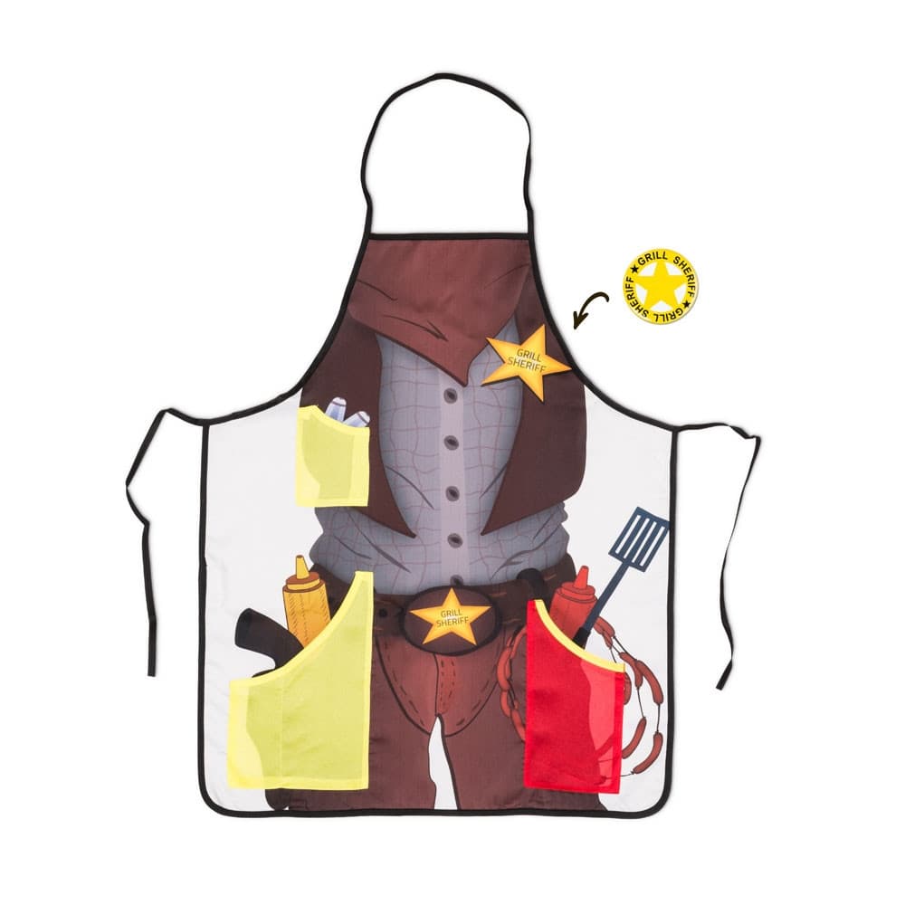 Grill Sheriff fartuszek + otwieracz fartuch męski
