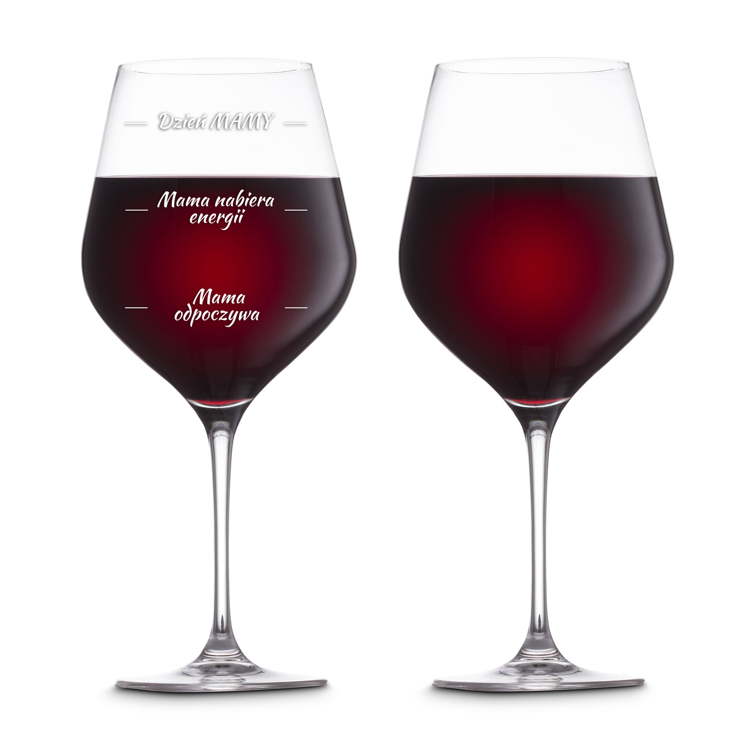 Etui na wino z kieliszkami diVinto dla Mamy - prezent na dzień matki